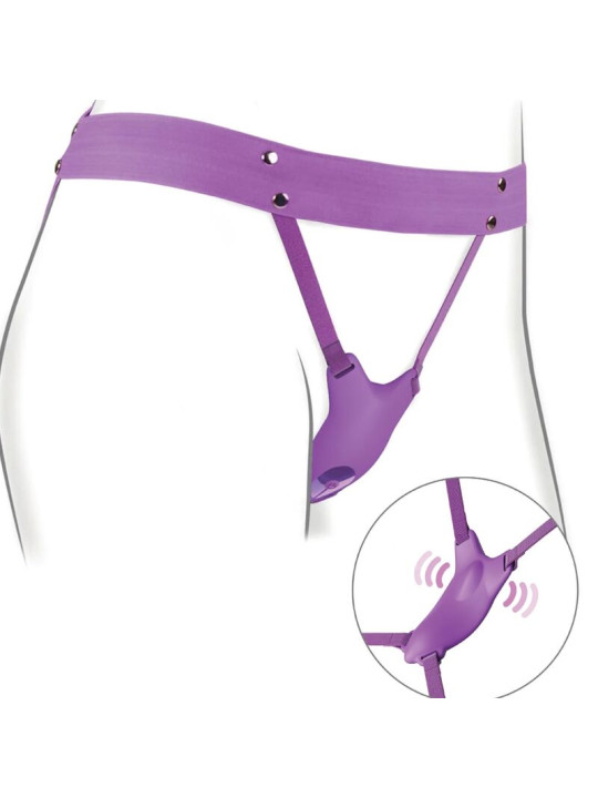 ARNES MARIPOSA VIBRADOR, RECARGABLE & CONTROL REMOTO VIOLETA DE LA MARCA FANTASY FOR HER