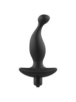 MASAJEADOR ANAL VIBRADOR SILICONA PREMIUM NEGRO DE LA MARCA ADDICTED TOYS