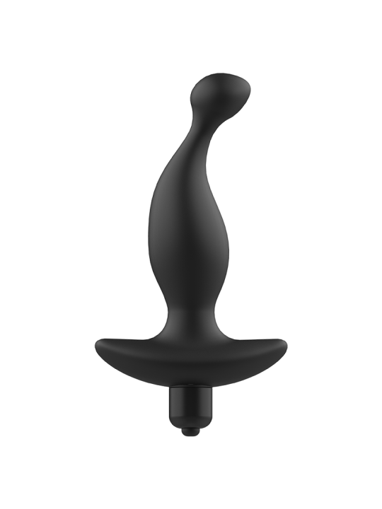 MASAJEADOR ANAL VIBRADOR SILICONA PREMIUM NEGRO DE LA MARCA ADDICTED TOYS