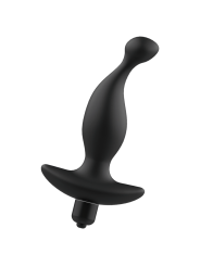 MASAJEADOR ANAL VIBRADOR SILICONA PREMIUM NEGRO DE LA MARCA ADDICTED TOYS