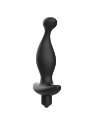 MASAJEADOR ANAL VIBRADOR SILICONA PREMIUM NEGRO DE LA MARCA ADDICTED TOYS