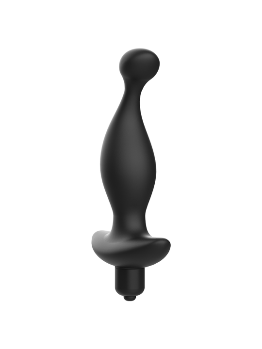 MASAJEADOR ANAL VIBRADOR SILICONA PREMIUM NEGRO DE LA MARCA ADDICTED TOYS