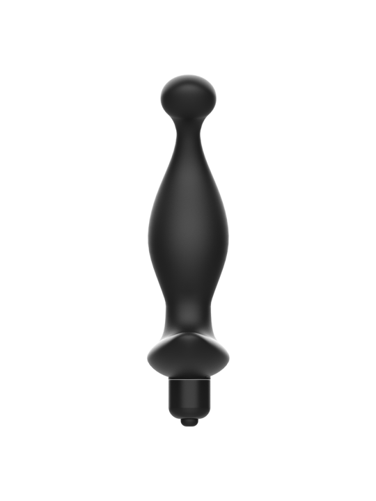MASAJEADOR ANAL VIBRADOR SILICONA PREMIUM NEGRO DE LA MARCA ADDICTED TOYS