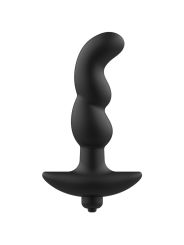 MASAJEADOR ANAL VIBRADOR SILICONA PREMIUM NEGRO DE LA MARCA ADDICTED TOYS