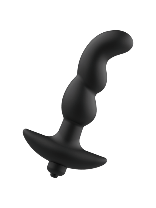 MASAJEADOR ANAL VIBRADOR SILICONA PREMIUM NEGRO DE LA MARCA ADDICTED TOYS