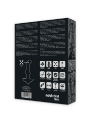 MASAJEADOR ANAL VIBRADOR SILICONA PREMIUM NEGRO DE LA MARCA ADDICTED TOYS