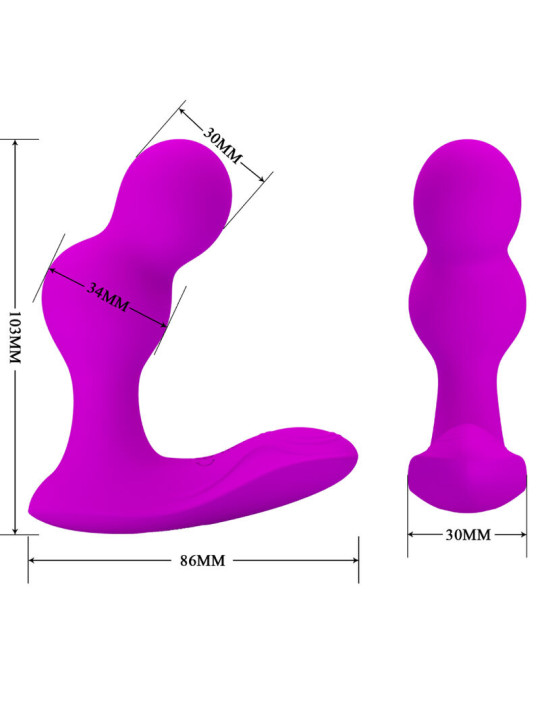 MASAGEADOR VIBRADOR ANAL CON MANDO REMOTO PRETTY LOVE DE LA MARCA PRETTY LOVE