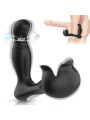 VIBRADOR ANAL PROSTÁTICO CON CONTROL REMOTO Y ESTIMULADOR TESTICULAR DE LA MARCA ARMONY FOR HIM