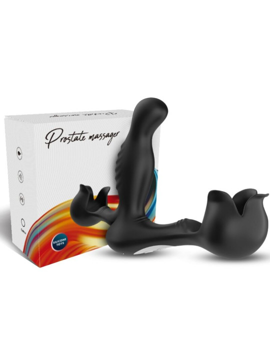 VIBRADOR ANAL PROSTÁTICO CON CONTROL REMOTO Y ESTIMULADOR TESTICULAR DE LA MARCA ARMONY FOR HIM