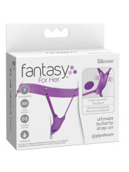 ARNES MARIPOSA VIBRADOR, RECARGABLE & CONTROL REMOTO VIOLETA DE LA MARCA FANTASY FOR HER