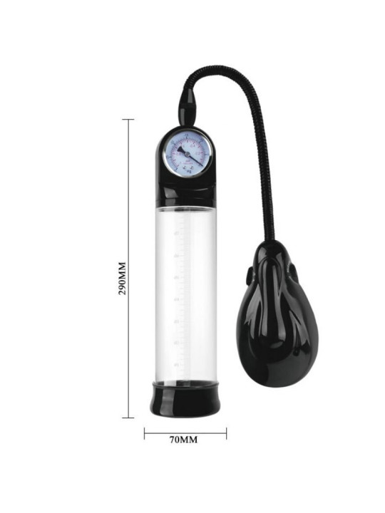 BOMBA ERECCION AUTOMÁTICA CON MEDIDOR DE PRESIÓN DE LA MARCA PRETTY LOVE MALE