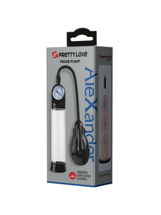 BOMBA ERECCION AUTOMÁTICA CON MEDIDOR DE PRESIÓN DE LA MARCA PRETTY LOVE MALE