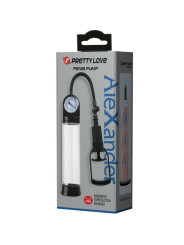BOMBA ERECCIÓN MANUAL CON BARÓMETRO Y LIBERACIÓN RÁPIDA DE LA MARCA PRETTY LOVE MALE