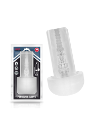 MASTURBADOR TRANSPARENTE PLEASURE SLEEVE PARA PUMP DE LA MARCA PUMP ADDICTED