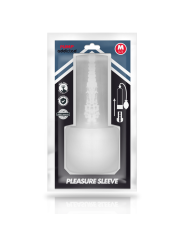 MASTURBADOR TRANSPARENTE PLEASURE SLEEVE PARA PUMP DE LA MARCA PUMP ADDICTED