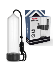 BOMBA ERECCIÓN RX5 TRANSPARENTE CON VIBRADOR PUMP ADDICTED DE LA MARCA PUMP ADDICTED