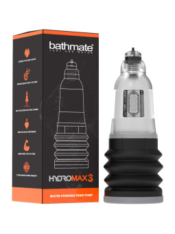 BATHMATE HYDROMAX 3 TRANSPARENTE - BOMBA DE VACÍO DE LA MARCA BATHMATE