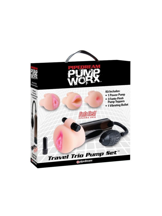 BOMBA DE SUCCIÓN CON MASTURBADOR Y KIT DE PLACER PUMP WORX DE LA MARCA PUMP WORX