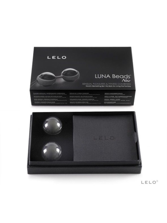 BOLAS KEGEL LUNA BEADS NOIR - PLACER Y SALUD PÉLVICA DE LA MARCA LELO