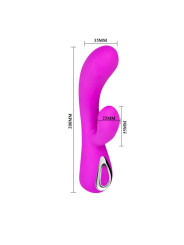 VIBRADOR RAMPANTE SMART HONEY LILA 10 FUNCIONES DE LA MARCA PRETTY LOVE SMART