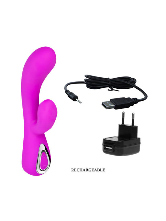 VIBRADOR RAMPANTE SMART HONEY LILA 10 FUNCIONES DE LA MARCA PRETTY LOVE SMART