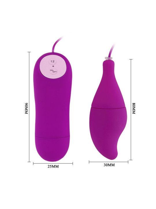 VIBRADOR HUEVO SILICONA 12 MODOS LILA PRETTY LOVE DE LA MARCA BAILE STIMULATING