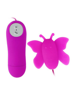 VIBRADOR MARIPOSA CLÍTORIS 12 VELOCIDADES CONTROL REMOTO LILA DE LA MARCA BAILE STIMULATING