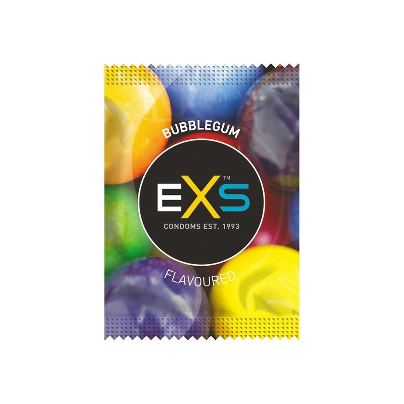 EXS - SABOR CHICLE - 100 PACK DE LA MARCA EXS CONDOMS