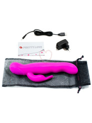 MASAJADOR ROTADOR VIBRADOR SILICONA LILA 7 MODOS DE LA MARCA PRETTY LOVE HIGH GRADE