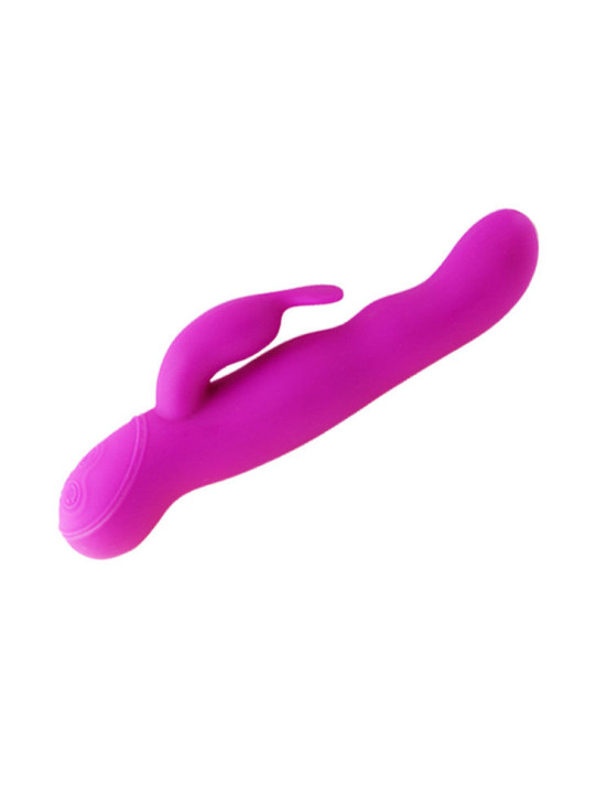 MASAJADOR ROTADOR VIBRADOR SILICONA LILA 7 MODOS DE LA MARCA PRETTY LOVE HIGH GRADE