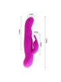MASAJADOR ROTADOR VIBRADOR SILICONA LILA 7 MODOS DE LA MARCA PRETTY LOVE HIGH GRADE
