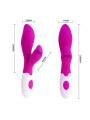 VIBRADOR RAMPANTE LILA 30 MODOS SILENCIOSO DE LA MARCA PRETTY LOVE FLIRTATION