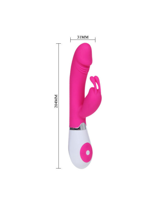 VIBRADOR GENA CON CONTROL DE VOZ Y ESTIMULADOR CLITORIS DE LA MARCA PRETTY LOVE FLIRTATION