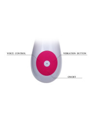 VIBRADOR GENA CON CONTROL DE VOZ Y ESTIMULADOR CLITORIS DE LA MARCA PRETTY LOVE FLIRTATION