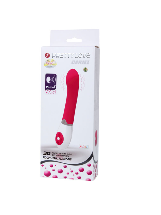 VIBRADOR DANIEL CON CONTROL DE VOZ Y 30 FUNCIONES DE LA MARCA PRETTY LOVE FLIRTATION