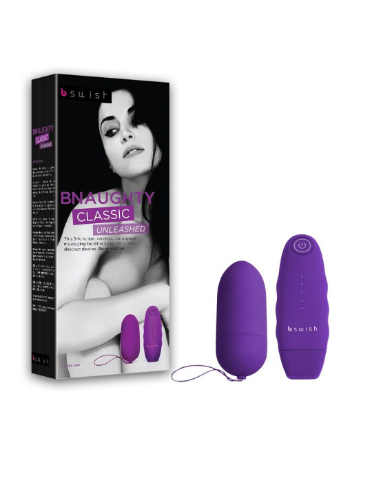 VIBRADOR BNAUGHTY UNLEASHED CONTROL REMOTO LILA DE LA MARCA B SWISH
