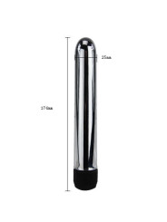 VIBRADOR METÁLICO MULTIVELOCIDAD POTENTE 17.4 CM DE LA MARCA BAILE VIBRATORS