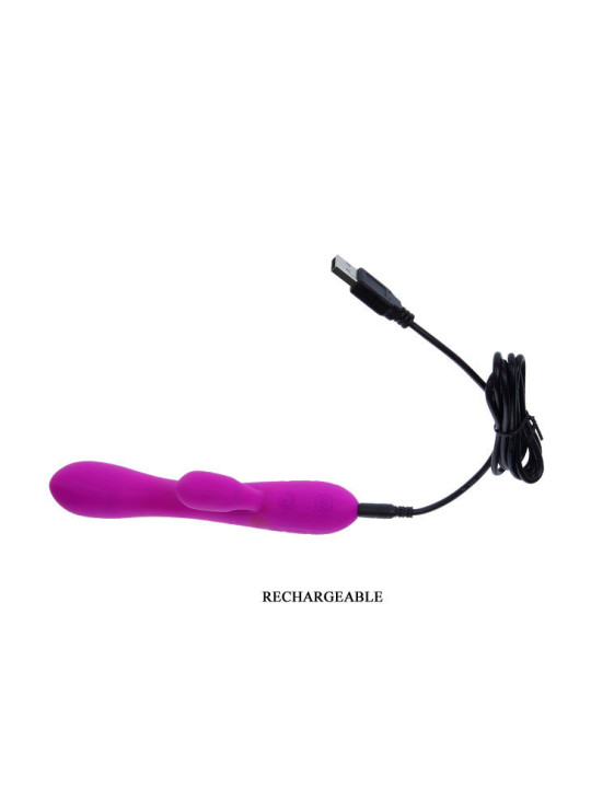 VIBRADOR SMART VICTOR CON ESTIMULADOR CLITORIS RECARGABLE DE LA MARCA PRETTY LOVE SMART