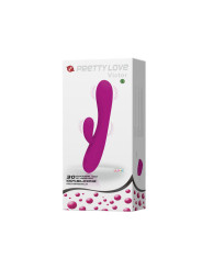 VIBRADOR SMART VICTOR CON ESTIMULADOR CLITORIS RECARGABLE DE LA MARCA PRETTY LOVE SMART