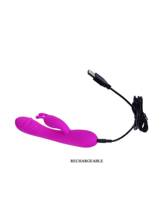 VIBRADOR RABBIT SMART 30 MODOS HUNTER SILICONA DE LA MARCA PRETTY LOVE SMART