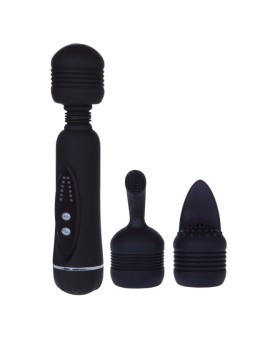 VIBRADOR MAGICAL SILICONA 12 VELOCIDADES INTERCAMBIABLE DE LA MARCA PRETTY LOVE FLIRTATION