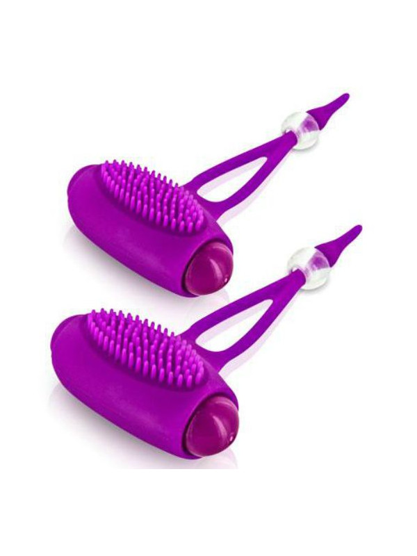ESTIMULADOR DE PEZONES BANCROFT CON VIBRACIÓN INTENSA DE LA MARCA PRETTY LOVE FLIRTATION