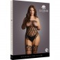 LE DESIR STRAPLESS, CROTCHLESS TEDDY WITH STOCKINGS DE LA MARCA SHOTS