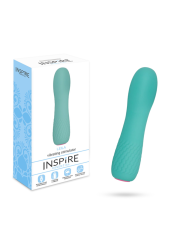 VIBRADOR LEILA TURQUESA SILICONA RECARGABLE 12 MODOS DE LA MARCA INSPIRE ESSENTIAL