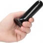THUMBY - GLASS VIBRATOR - WITH SUCTION CUP AND REMOTE - RECHARGEABLE - 10 VELOCIDADES - NEGRO DE LA MARCA SHOTS