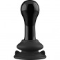 GLOBY - GLASS VIBRATOR - WITH SUCTION CUP AND REMOTE - RECHARGEABLE - 10 VELOCIDADES - NEGRO DE LA MARCA SHOTS