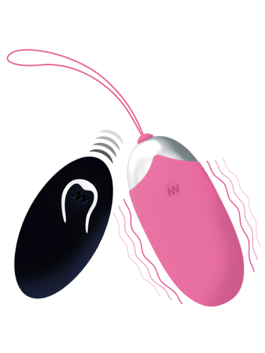 HUEVO VIBRADOR RECARGABLE CON MANDO A DISTANCIA ROSA DE LA MARCA INTENSE COUPLES TOYS