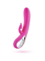 VIBRADOR DUSTIN SILICONA RECARGABLE CON SUCCIÓN CLITORAL DE LA MARCA MORESSA