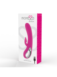 VIBRADOR DUSTIN SILICONA RECARGABLE CON SUCCIÓN CLITORAL DE LA MARCA MORESSA