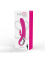 VIBRADOR DUSTIN SILICONA RECARGABLE CON SUCCIÓN CLITORAL DE LA MARCA MORESSA